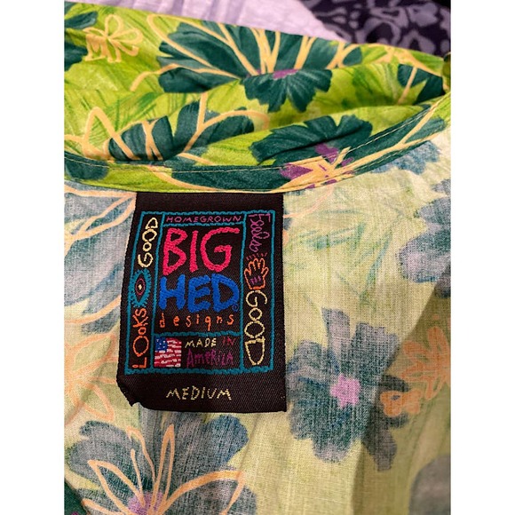 Vintage 90's Big Hed Designs Floral Maxi Dress S/S Size Medium - Picture 4 of 5